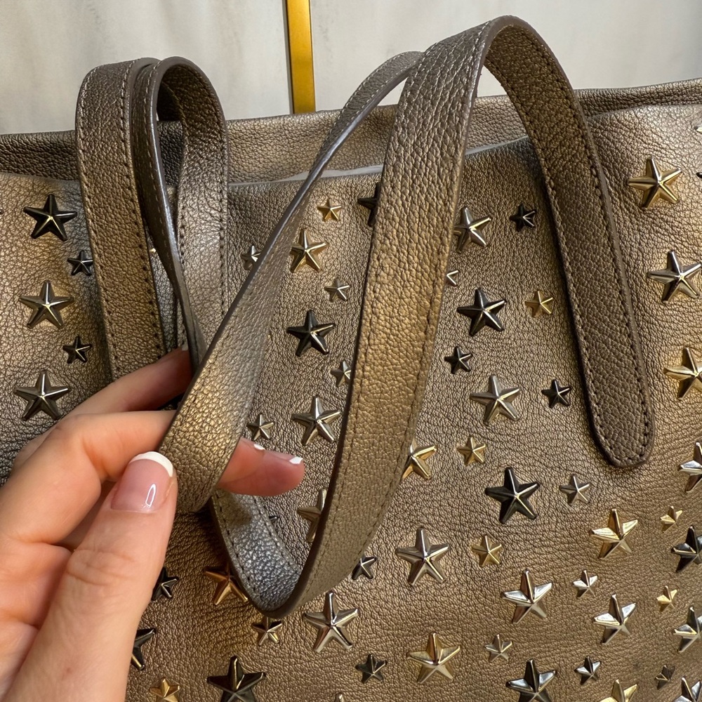 Jimmy Choo Tri color with gunmetal tote with matching wallet - Picture 6 of 10